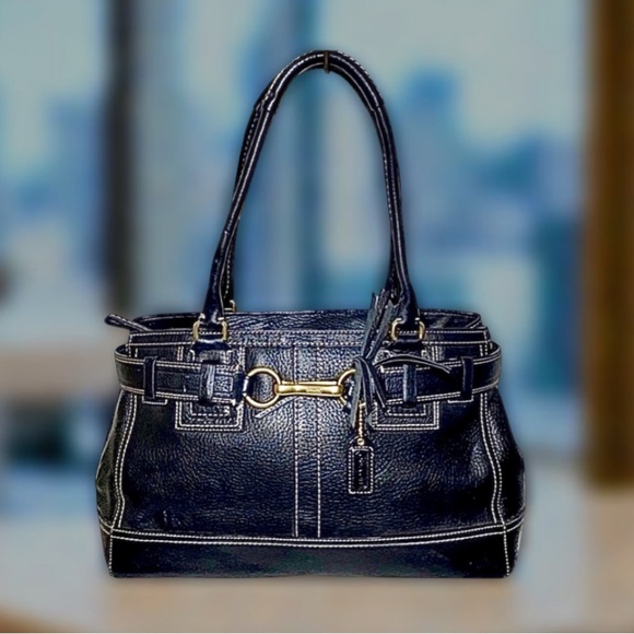 Coach Hampton Coach Leather Satchel like new - Picture 12 of 15